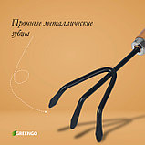 Рыхлитель, длина 25 см, деревянная ручка, Greengo, фото 3