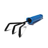 Набор садового инструмента, 5 предметов: 2 совка, рыхлитель, вилка, корнеудалитель, длина 27 см, пластиковые, фото 3