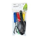 Набор садового инструмента, 5 предметов: 2 совка, рыхлитель, вилка, корнеудалитель, длина 27 см, пластиковые, фото 5