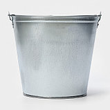 Ведро хозяйственное оцинкованное с ручкой, 9 л, d=26 см, h=23 см, ГОСТ, фото 4