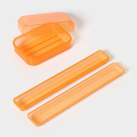 Набор дорожный, футляр для зубной щётки 19 см, мыльница 10×6×3.5 см, МИКС