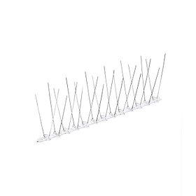 Отпугиватель для птиц, 25×10 см, шипы противоприсадные 20 шт., 2 ряда, Greengo
