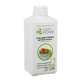 Жидкое средство для стирки Clean home, гель, для стирки детского белья, 1 л