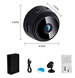 Беспроводная мини IP-камера наблюдения Видеоняня HD Battery IP Camera A9, фото 6