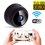 Беспроводная мини IP-камера наблюдения Видеоняня HD Battery IP Camera A9, фото 7