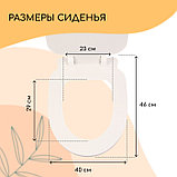 Сиденье для уличного туалета, с крышкой, 38×50 см, Стандарт, пенополистирол, Greengo, фото 5