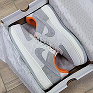 Кроссовки Nike Air Force 1 07 Gray Orange, фото 6