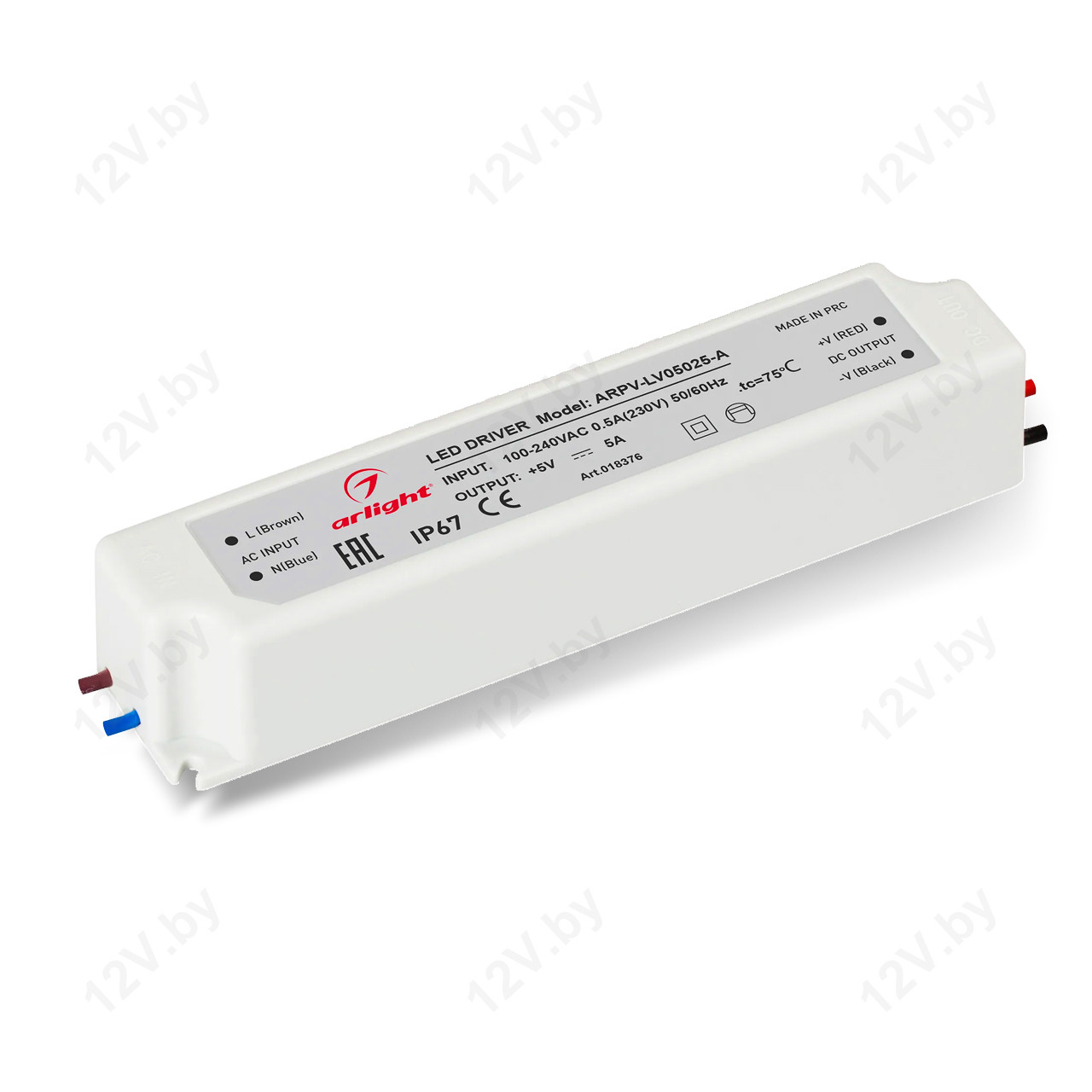 Блок питания ARPV-LV05025-A (5V, 5.0A, 25W) [L]