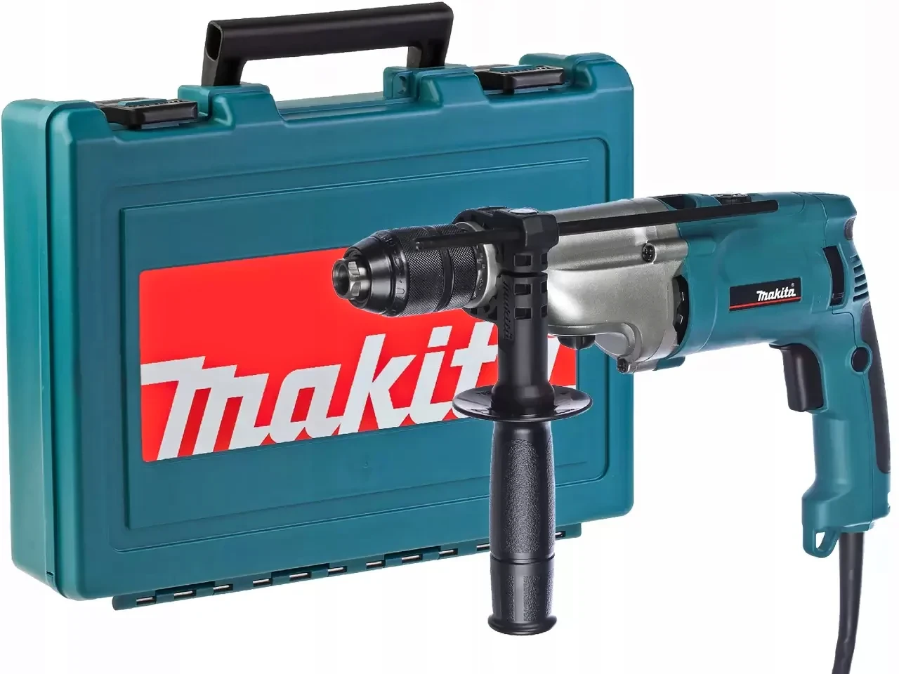 Ударная дрель Makita HP2071 (быстрозажминой патрон, 1010 Вт, 2 скорости, кейс)