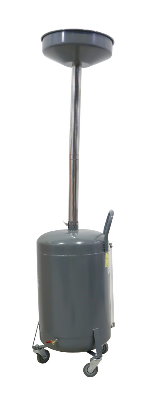 KraftWell KRW1830.80L Установка для слива масла/антифриза с круглой подъемной ванной, мобильная, объем 70 л