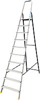 Лестница-стремянка Алюмет AMS7810 (40*20, усиленная, 10-и ступ., алюминий/сталь)