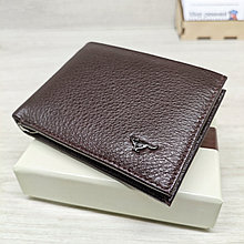 Кошелёк портмоне на магнитах коричневый L560-206 brown