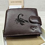Кошелёк портмоне на магнитах коричневый L560-206 brown, фото 9