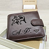 Кошелёк портмоне на магнитах коричневый L570-206 brown, фото 10