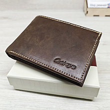 Кошелёк портмоне на магнитах коричневый L570-206 brown