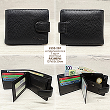 Компактный кошелёк портмоне чёрный L532-207