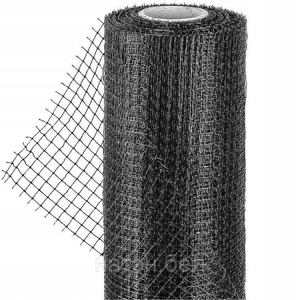 Сетка для птичников и курятников, рулон 2х100м, ячейка 14х14мм, толщина нити 0,8мм