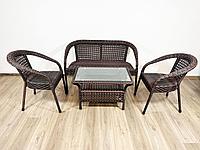 Комплект садовой мебели DECO кофейный (коричневый)