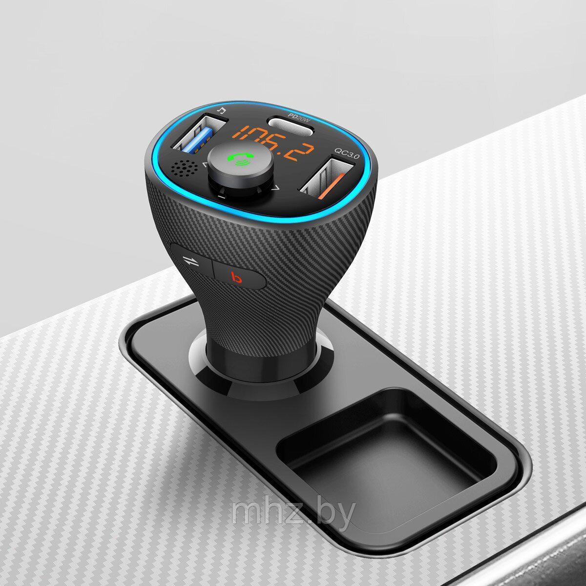 Автомобильный FM- модулятор с Bluetooth Mivo MF-05 / 38 Вт / QC 3.0
