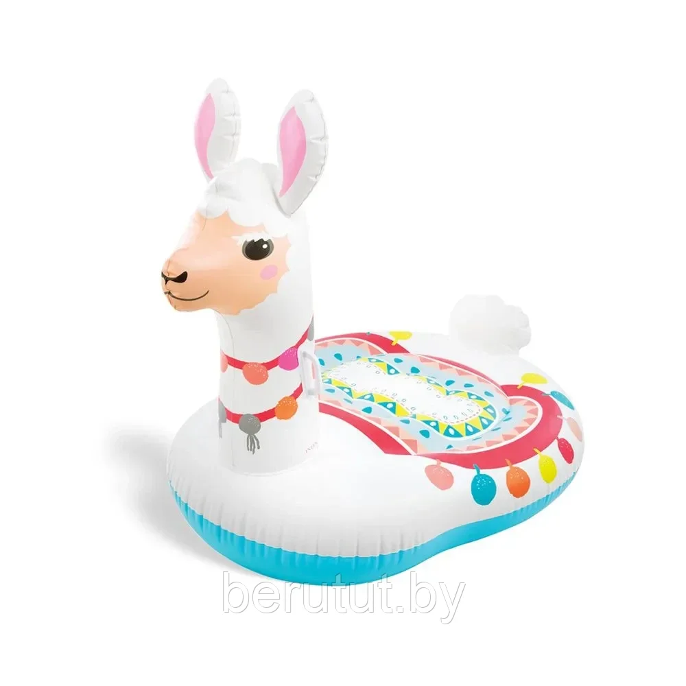 Надувной плот для плавания лама INTEX 135 x 94 x 112 см