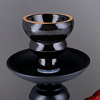 Кальян в сборе для курения комплект «Тунч», 25 см, 1 трубка, черный, фото 4