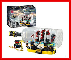 JJ9026 Конструктор JIE STAR "Корабль в бутылке", 852 детали