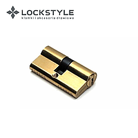 Цилиндровый механизм LOCKSTYLE C30X30DC комплект с ключами, PB (золото)