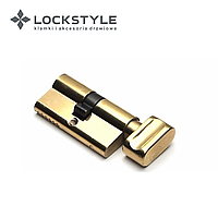 Цилиндровый механизм LOCKSTYLE C30X30KC комплект с ключами, PB (золото)