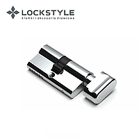 Цилиндровый механизм LOCKSTYLE C30X30KC комплект с ключами, CP (хром)