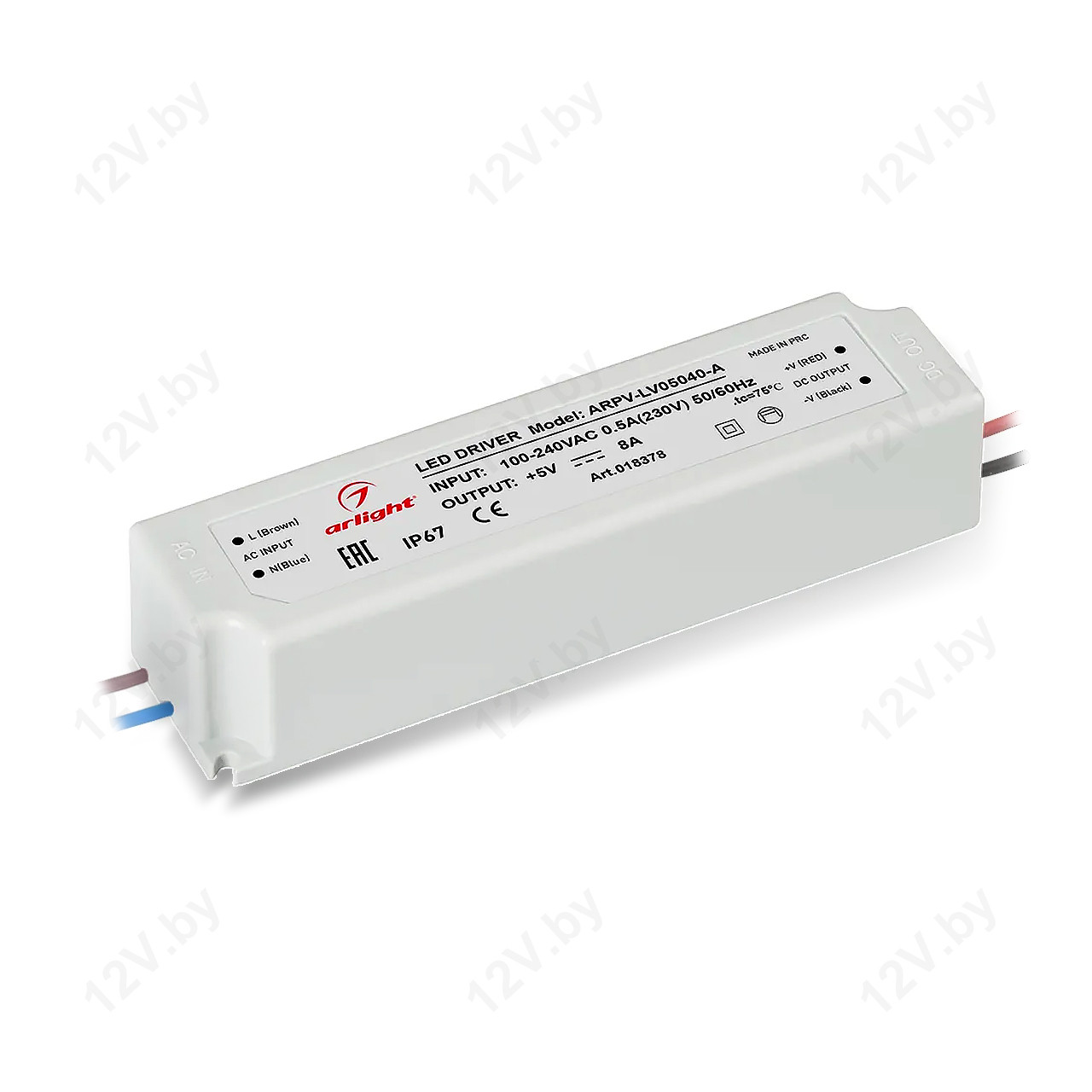 Блок питания ARPV-LV05040-A (5V, 8.0A, 40W) [L]