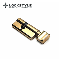 Цилиндровый механизм LOCKSTYLE C40X30KC комплект с ключами, PB (золото)
