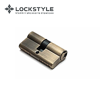 Цилиндровый механизм LOCKSTYLE C30X30DN комплект с ключами, AB (бронза)