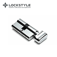 Цилиндровый механизм LOCKSTYLE C30X30KN комплект с ключами, CP (хром)