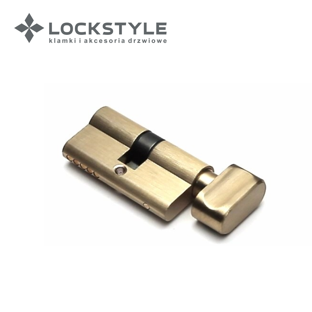 Цилиндровый механизм LOCKSTYLE C30X30KN комплект с ключами, SB (матовое золото)
