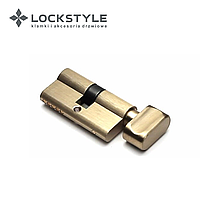 Цилиндровый механизм LOCKSTYLE C30X30KN комплект с ключами, SB (матовое золото)