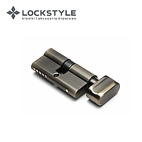 Цилиндровый механизм LOCKSTYLE C30X30KN комплект с ключами, AB (бронза)