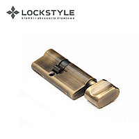 Цилиндровый механизм LOCKSTYLE C40X30KC комплект с ключами, AB (бронза)