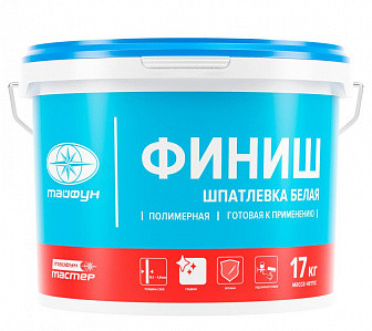 Тайфун Мастер Финиш шпатлевка белая ведро 8кг
