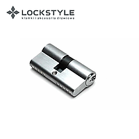 Цилиндровый механизм LOCKSTYLE C30X30DN комплект с ключами, SC (матовый хром)