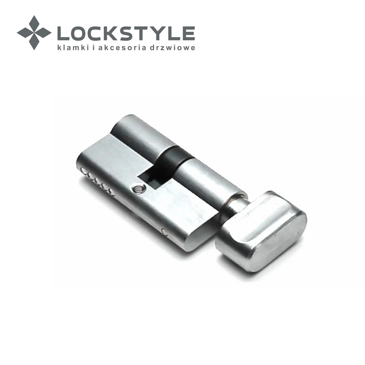 Цилиндровый механизм LOCKSTYLE C30X30KN комплект с ключами, SC (матовый хром)