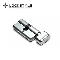 Цилиндровый механизм LOCKSTYLE C30X30KN комплект с ключами, SC (матовый хром)