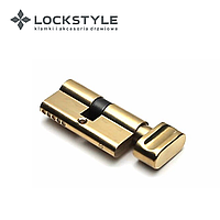 Цилиндровый механизм LOCKSTYLE C30X30KN комплект с ключами, PB (золото)