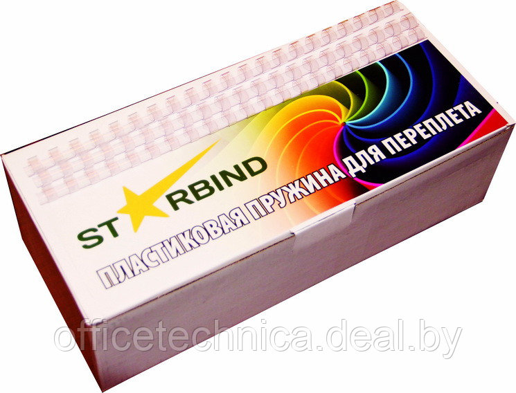 Пластиковые пружины для переплета STARBIND 14 мм прозрачные /100шт./ - фото 1 - id-p235718843