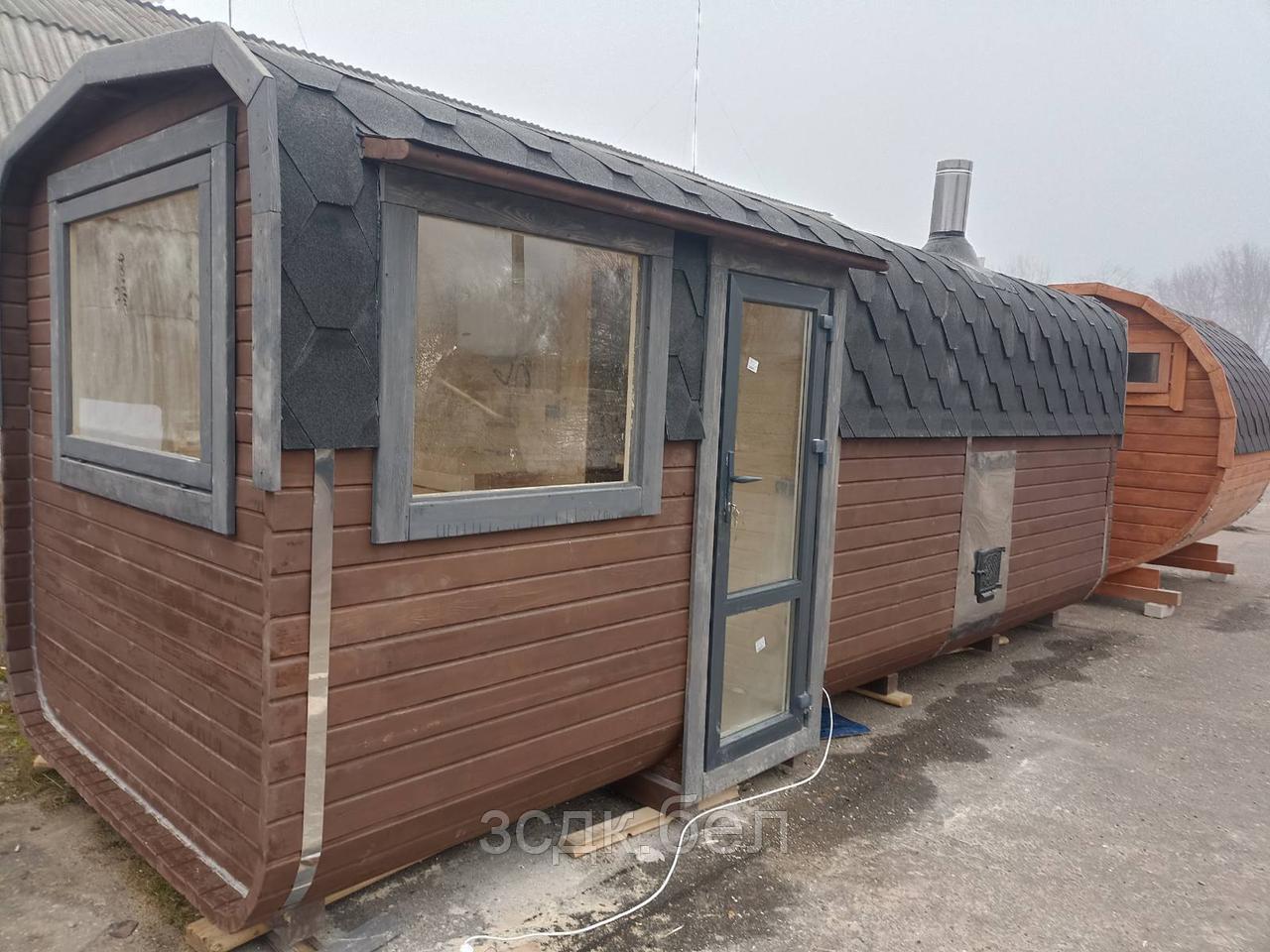 Баня Квадро-бочка BADEFASS 6 м. на 3 пом.