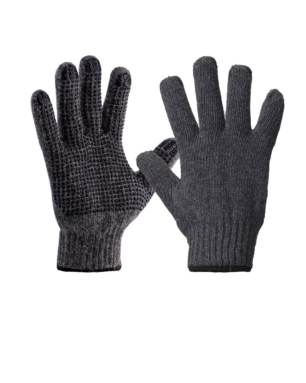 Перчатки ПШ с ПВХ арт.103 р.9 шерсть 30% акрил 70% 7 класс ручной оверлок