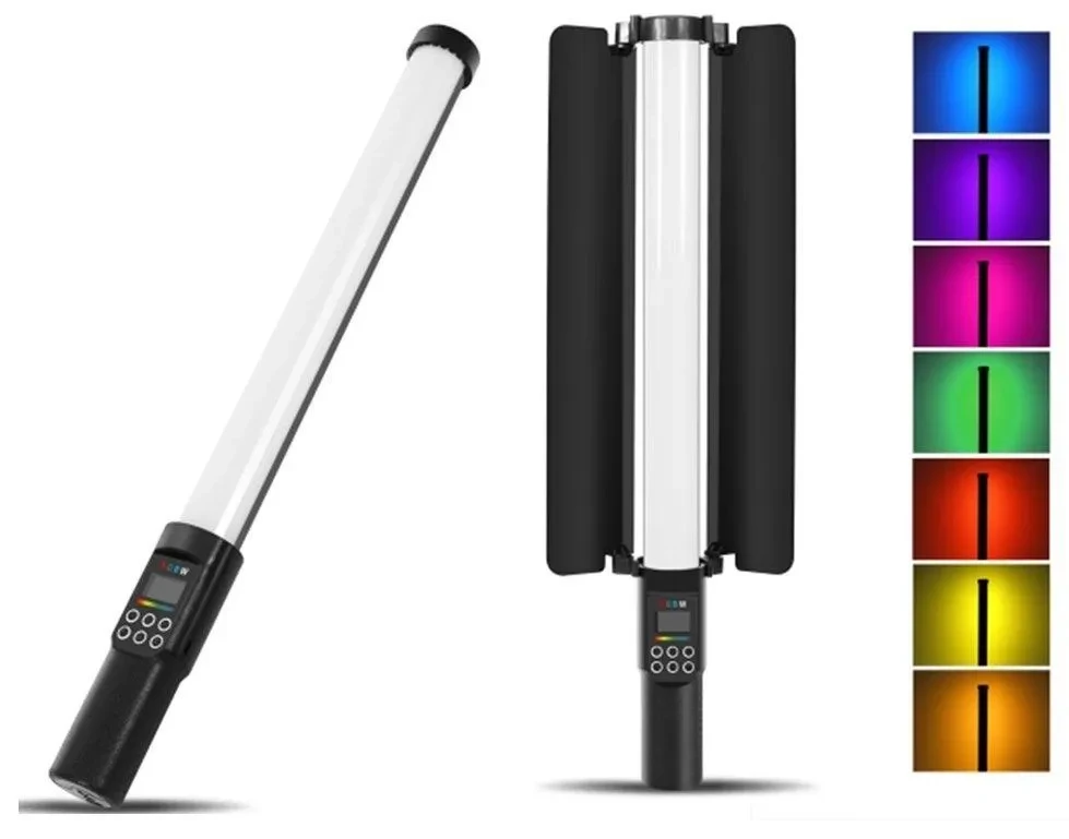 Светодиодная лампа палка разноцветная RGBW light stick XPZ-1309 на аккумуляторе с световым барьером
