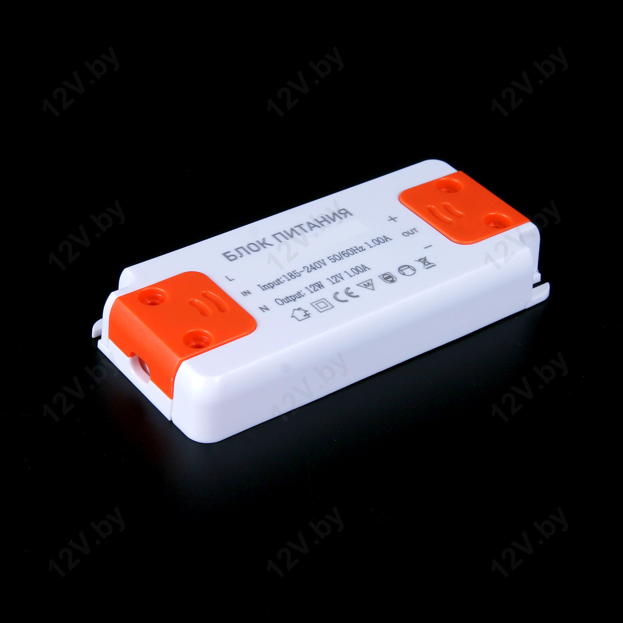 Блок питания 12W 12V 1А IP33 Компактный [S]