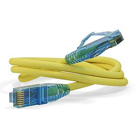 Кабель Hyperline PC-LPM-UTP-RJ45-RJ45-C6-2M-LSZH-YL Патч-корд U/UTP, Cat.6 (100% Fluke Component Tested),