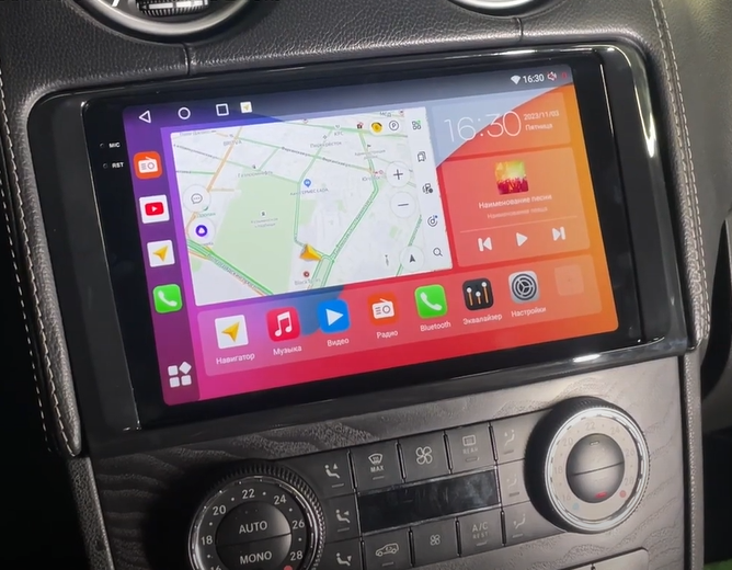 Штатная магнитола Parafar для Mercedes GL, ML кузов 164 2005-2012 на Android 13 (8/128Gb + 4G) (PF213UHD)