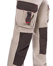 Полукомбинезон СИРИУС-ДЖЕТ БРАУН песочный с т.коричневым тк. мех. стрейч с ВО, фото 3